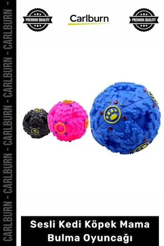 Petshop Akıllı Isırılmaya Dayanıklı Zeka Geliştirici Eğitici Sesli Kedi Köpek Mama Bulma Oyuncağı