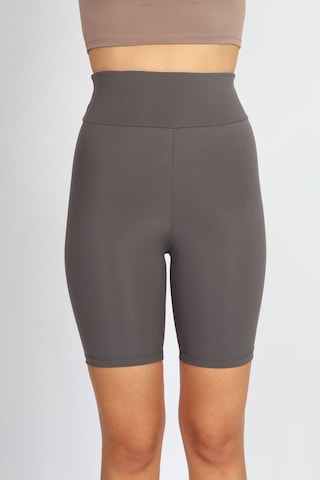 Soft&Basic Kadın Bıker Toparlayıcı Spor Tayt Antrasit