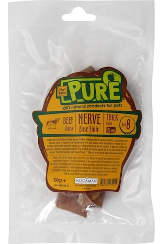 Delibon Pure Kurutulmuş Dana Kalın Ense Sinir Köpek Ödül Maması 100 G