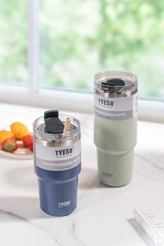 Tyeso Tripletask Termos Vakumlu Yıkanabilir Silikon Pipetli 600ml Siyah
