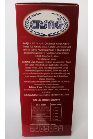 Ersağ Protec 20 2 Li Set Gıda Takviyesi