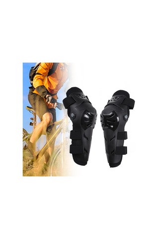 Suntek Kayak Sporu Için Motosiklet Diz Tekmelikler Koruyucu Siyah
