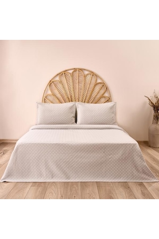 Evidea Soft Örme Çift Kişilik Yatak Örtüsü - Gri - 240x260 Cm Gri