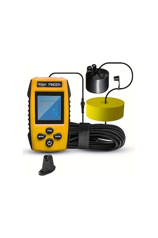 Willowhaven Tl88 Sarı Kablolu Portatif Sonar Balık Bulucu 45 Derece Derinlik Sensörü Göl Ve Deniz Balıkçılığı İçin