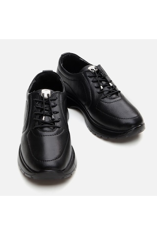 Hotiç Hakiki Deri Siyah Kadın Spor Ayakkabı 01ayh294660a100 Siyah