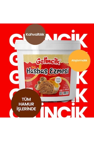 Sarı Haşhaş Ezmesi 5 Kg - Hamur İşlerinde & Kahvaltılık Doğal Katkısız Ezme