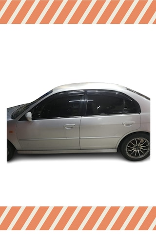 Honda Civic Sedan 2001-2007 Modellerine Özel 4'lü Mügen Tip Cam Rüzgarlığı