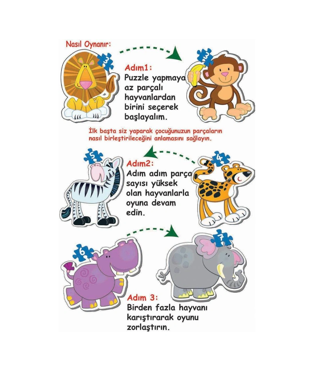 1703 Baby Puzzle Benim İlk Hayvanlar Puzzlem