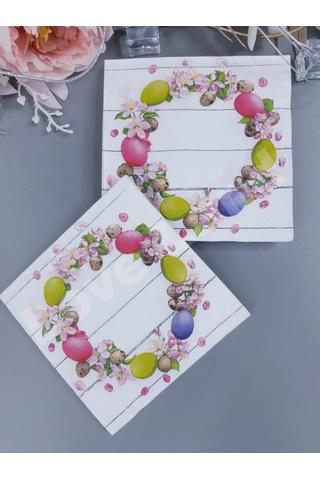 Love Land Paskalya Çelengi İçin 20 Adet Kağıt Mendil 33 33 Cm 152340606 Pembe