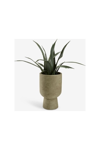 Saksı Solvılaro Ø25xy40cm Yeşil Bej