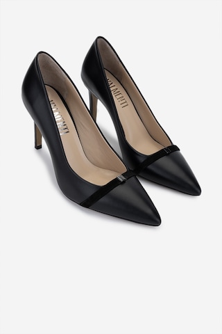 Valmenti Kadın Hakiki Deri Siyah Deri Topuklu Ayakkabı 1027 252 Bn Ayk Y25 Sıyah Dr Siyah