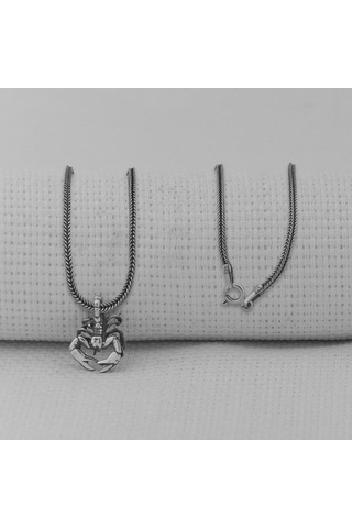 Takıhan Akrep Küçük Boy 925 Ayar Erkek Gümüş Kolye