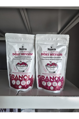 Nova Granola Dört Mevsim Vişne&Bitter Çikolata 2 x 340 G