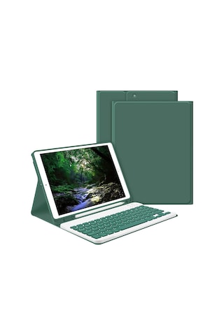 Samsung Galaxy Uyumlu Tab S9 Fe Plus/s10 Plus/s9 Plus Kılıf Kablosuz Klavyeli Case Mobax Türkçe X610-16-810-18 X820 Kılıf