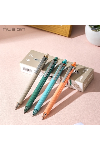 Nusign 0.7 Mm Jel Kalem Siyah Mürekkep Ergonomik Yazım Kalemi 4'lü