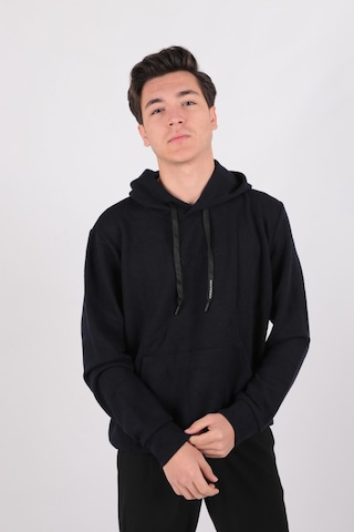 Five Pocket Fp24b2124 Erkek Kapşonlu Kanguru Cepli Sweatshirt Lacivert