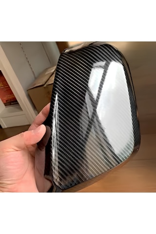 5d Siyah Karbon Fiber Folyo Hava Kanallı Parlak Boyut:50cmx1metre