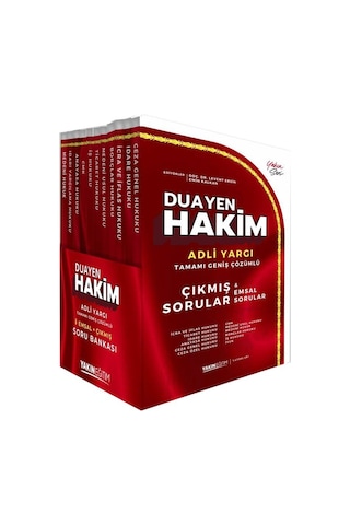 Yakın Eğitim Duayen Hakim Adli Yargı Emsal Ve Çıkmış Soru Bankası Seti 11 Kitap