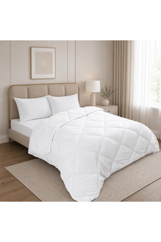 Tr Primavera Home Çift Kişilik Mikrofiber Yorgan 195x215 Cm 4 Mevsim, Silikonize Elyaf Dolgulu, Hafif Ve Yumuşak, Diğer