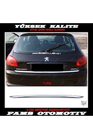 Peugeot 206 Krom Bagaj Alt Çıta 1998-2005 Arası P.Çelik