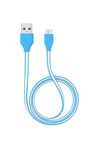3 Metre Premium Hızlı Şarj Ve Data Aktarım Micro Usb Kablo Dayanıklı Mavi Beyaz Tasarım Mavi - 740883185