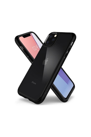 Spigen Apple Uyumlu iPhone 11 Pro İle Kılıf Ultra Hybrid Matte Black