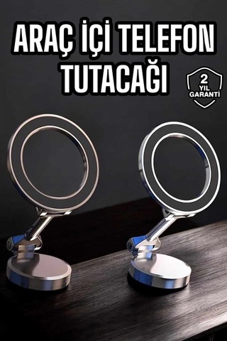 Bfs Telefon Tutucu Tüm Arabalara Uyumlu Araç İçi Katlanabilir Manyetik Tasarım