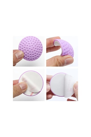 8 Adet Beyaz Renk Çok Amaçlı Yapışkanlı Silikon Kapı Duvar Klozet Kapağı Masa Köşe Koruyucu Tampon