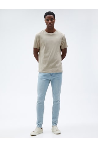 Koton Skinny Fit Premium Kot Pantolon - Michael Jean Açık İndigo 3sam40069nd 3SAM40069ND600 Açık İndigo