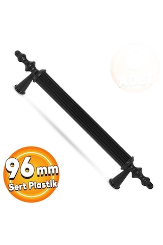 Zirve Kulp Siyah 96 Mm Plastik Siyah