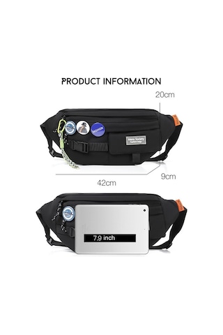 Sones Çok Fonksiyonlu Göğüs Çantası Omuz Çantası, Model: Beyaz+rozet+iplik Çok Renkli