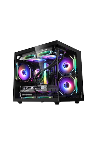 Segotep Brave W1 750W 80+ Bronze Midi Tower Bilgisayar Kasası Siyah