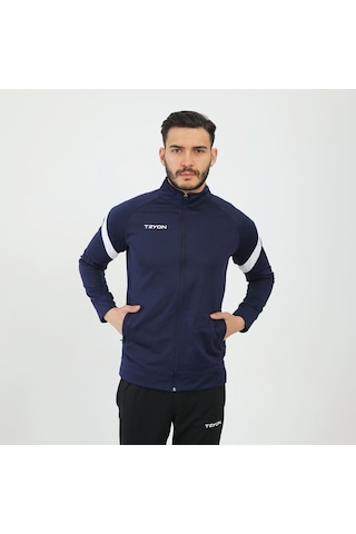 Tryon Lacivert - Beyaz Erkek Futbol Kamp Sweat Kamp Eşofman Evo P 001
