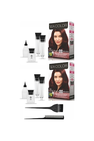Sea Color Boya 4.6 Kestane Kızılı 2 Adet+Boya Tarağı+Fırça