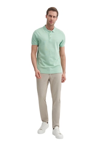 Cazador Erkek Polo Yaka Slim Fit Pike Düz Pamuklu Tişört SU YEŞİLİ