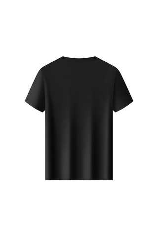 New Performance Premium Basic T-shirt 86.3% Nylon 13.7% Spandex Siyah