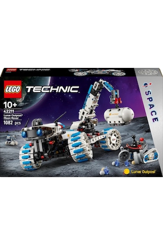 LEGO® Technic Lunar Outpost™ Ay Gezgini Uzay Aracı 42211 - 10 Yaş ve Üzeri STEM’e İlgi Duyan Çocuklar için Oyuncak Yapım Seti (1082P)