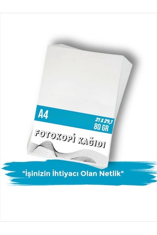 Fotokopi Kağıdı A4 80gr 50 Adet