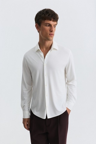 Antioch Comfort Slim Gömlek Ekru