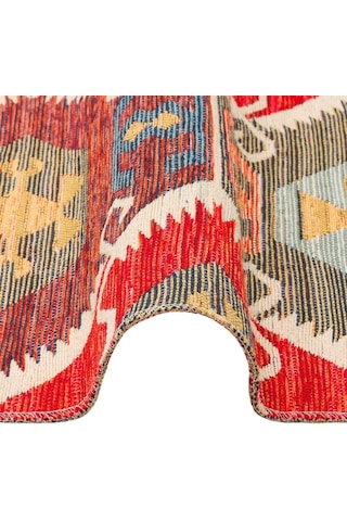 Hoom Rugs Vgt 06 Red Yıkanabilir Çift Taraflı Otantik Halı