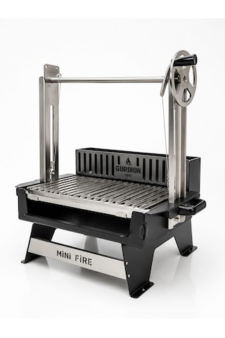 Gordion Fire Mini Fire Asado Usulü Ayarlanabilir Izgara Paslanmaz