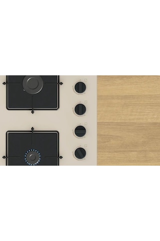 Bosch POP6C1O12O Ankastre Gazlı Sert Cam Ocak