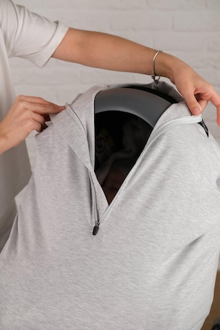 Pamuklu Puset Bebek Arabası Ve Emzirme Örtüsü Açık Gri