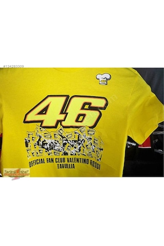 Vr46 Valentino Rossi Tshirt Sarı al Kampanyalı