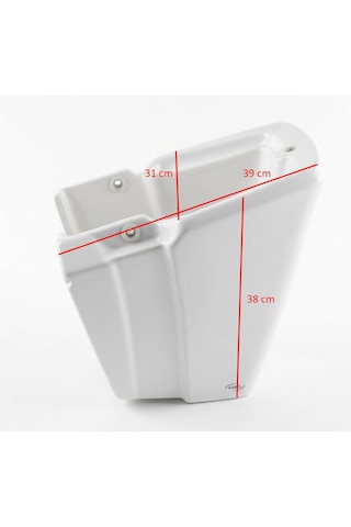 Serel - Renata Lavabo Yarım Ayak Beyaz - 8521stl000- Beyaz