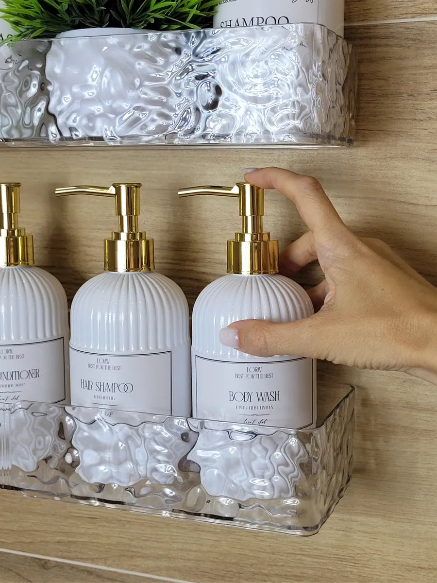 Almahome Delme Gerektirmeyen Duvara Asılabilir Banyo Rafı 3 Adet 376281363 Beyaz