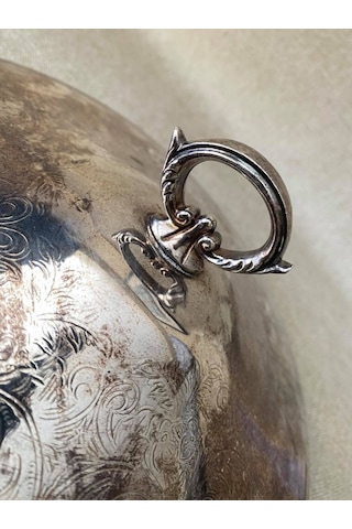 Gümüş Kaplama Desenlı Tencere Kapağı 24Cm