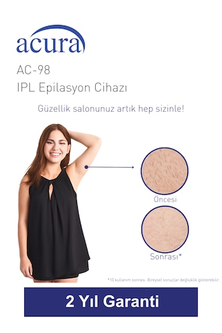 Acura Ac-98 Ultra Hızlı, Sınırsız Atışlı Buz Lazer Ipl Lazer Epilasyon Cihazı