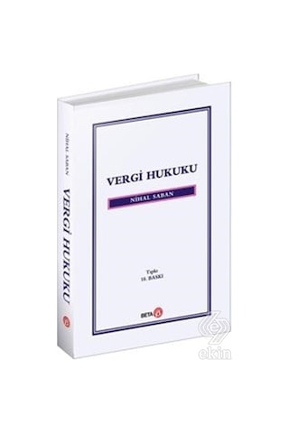Vergi Hukuku - Nihal Saban - Beta Yayınları