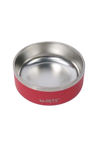 10531099 M-pets Eskımo Çift Cidarlı Mama Kabı 2l Red